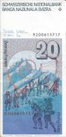 (,) Банкнота Швейцария 1992 год 20 франков "Орас Бенедикт де Соссюр"   UNC