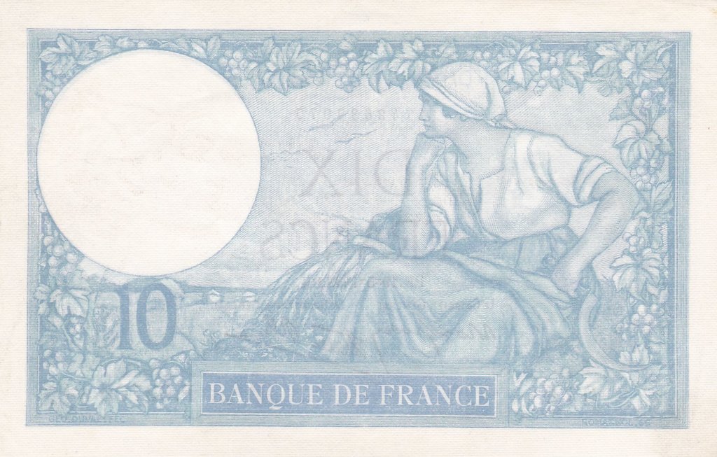 (№1939P-84a.1) Банкнота Франция 1939 год &quot;10 Francs&quot;
