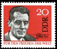 (1964-048) Марка Германия (ГДР) "Фредерик Жолио-Кюри"    Миру мир III Θ