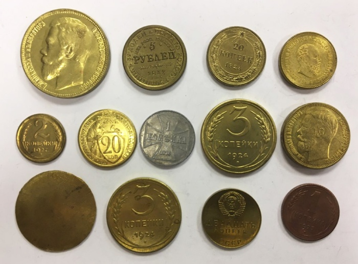 Набор копий монет, 13 шт.