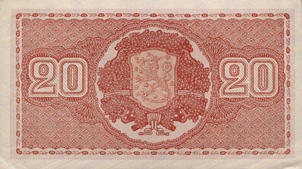 (,) Банкнота Финляндия 1931 год 20 марок    UNC