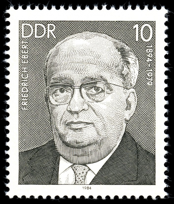 (1984-002) Марка Германия (ГДР) &quot;Фридрих Эберт&quot;    Известные личности III O
