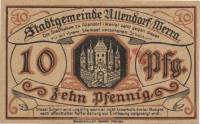 (№1921) Банкнота Германия 1921 год "10 Pfennig"