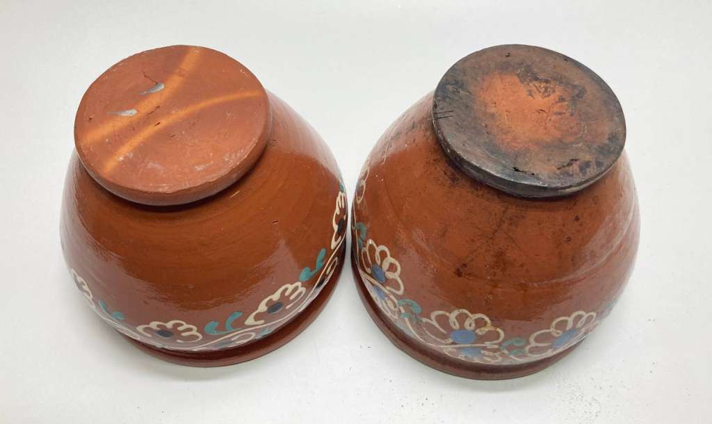 Горшки глиняные с узором