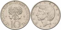 (1976) Монета Польша 1976 год 10 злотых "Адам Мицкевич"  Медь-Никель  XF