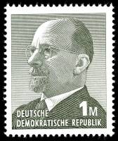 (1969-050) Марка Германия (ГДР) "Вальтер Ульбрихт"  серая  Председатель Гос. совета III Θ