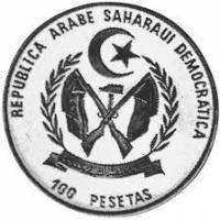 () Монета Западная Сахара 1990 год 100 песет ""  Медь (Cu)  UNC