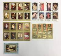 --  Набор блоков Аджман 5 шт.  Гашёные , III Θ