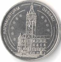 Жетон Германия Без даты год Дессау Ратуша  Медь-Никель  UNC
