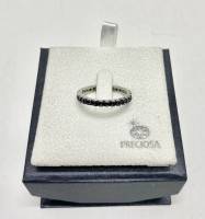 Кольцо посеребрение цирконий 17,5 мм Preciosa Чехия в подарочной коробке