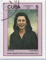 (1985-002) Марка Куба "Селия Санчес"    5 лет со дня смерти Селии Санчес III Θ