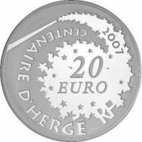 (№2007km1509) Монета Франция 2007 год 20 Euro (Hergeacute)