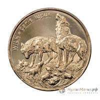 024 Монета Польша 1999 год 2 злотых Волк  Латунь  UNC