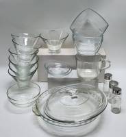 Креманки Салатники Блюдо с крышкой Набор для специй стекло (18 предметов)