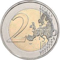 (2019) Монета Бельгия 2019 год 2 евро  5 тип. с МД, король Филипп Биметалл  UNC
