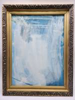 Багетная рама золотая объемная 61х47 полотно(холст) под реставрацию