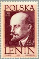 (1962-022) Марка Польша "В. Ленин"   50-летие приезда В. И. Ленина в Польшу III Θ