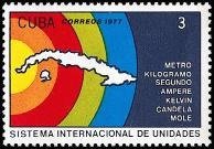 (1977-080) Марка Куба "Контуры Кубы"    Стандартизация III Θ