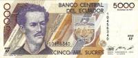  Банкнота Эквадор 01.12.1987 год 5 000     UNC