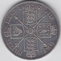 () Монета Великобритания 1887 год   ""     VF