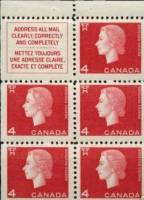 (№1963-67) Лист марок Канада 1963 год "Королева Елизавета II", Гашеный