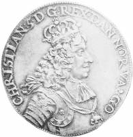 (№1670km97) Монета Норвегия 1670 год 1 Speciedaler