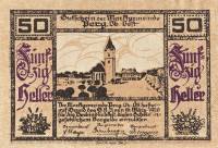 (№1920) Банкнота Австрия 1920 год "50 Heller"