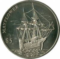 () Монета Либерия 2000 год 5 долларов ""   AU