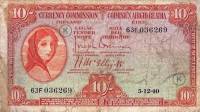 (№1940P-1 Ca.1) Банкнота Ирландия 1940 год "10 Shillings"