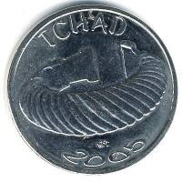 () Монета Чад 2005 год 1500  ""   Сталь  UNC