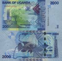 (2010) Банкнота Уганда 2010 год 2 000 шиллингов "Рыбы"   UNC