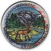 (008p) Монета США 2011 год 25 центов "Олимпик"  Вариант №2 Медь-Никель  COLOR. Цветная