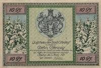 (№1921) Банкнота Германия 1921 год "10 Pfennig"