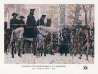 (№1976-15) Блок марок США 1976 год "Вашингтон пересматривает свою армию в долине Фордж на Трего", Га