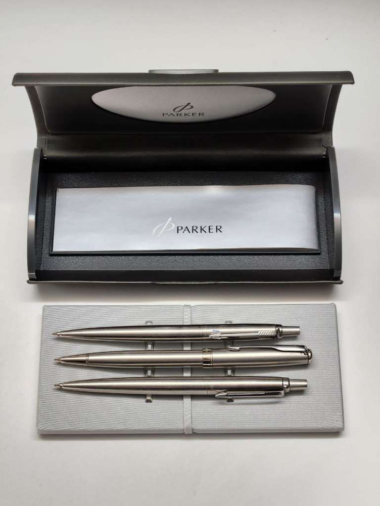 Ручки шариковые Parker 3 шт в футляре оригинал Сделано во Франции