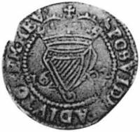 (№1602km6.3) Монета Ирландия 1602 год 1 Penny