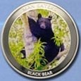 (2010) Монета Уганда 2010 год 100 шиллингов &quot;Черный медведь&quot; Серебрение Медно-никель, покрытый сереб