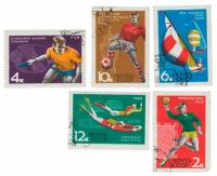 (1968-047-51) Серия Набор марок (5 шт) СССР    Международные спортивные соревнования года II Θ