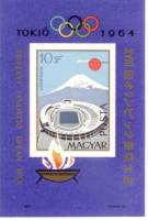 (1964-075) Блок Венгрия "Олимпийский стадион"    Летние Олимпийские игры 1964, Токио III Θ