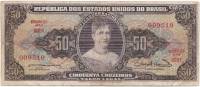 (1956-1959) Банкнота Бразилия 1956-1959 год 50 крузейро "Изабелла"   VF