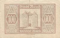 (№1923) Банкнота Германия 1923 год "100,000 Mark"