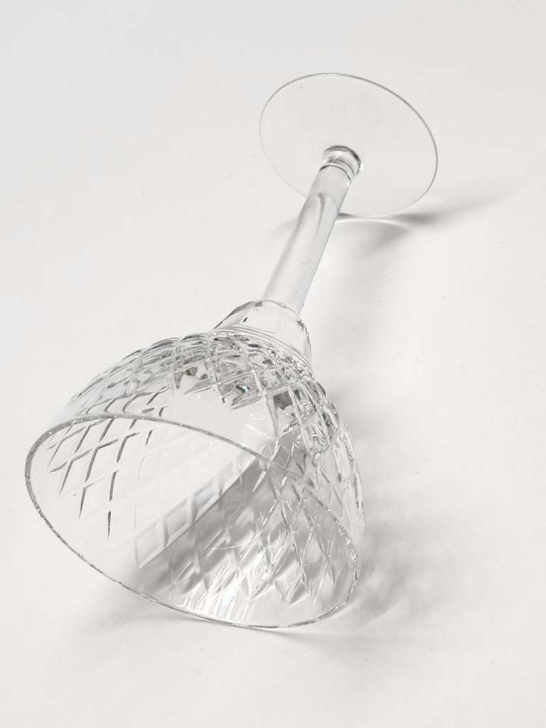 Бокалы фужеры 4 штуки хрусталь винтаж