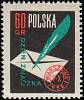 (1958-024) Марка Польша "Конверт и перо"   День марки II Θ