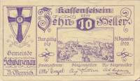 (№1920) Банкнота Австрия 1920 год "10 Heller"
