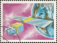 (1988-031) Марка Куба "Пятно"    День космонавтики III Θ
