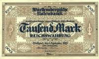 (№1922P-S981) Банкнота Германия 1922 год "1,000 Mark"