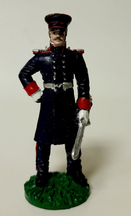 Оловянный солдатик &quot;Офицер Татарского уланского полка в сюртуке, 1812 г.&quot;