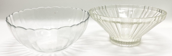 Салатники круглые стекло СССР 2 шт