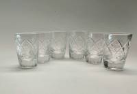 Стопки хрусталь 6 шт высота 6,5 см