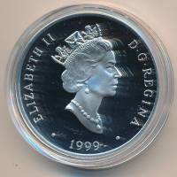 (1999) Монета Канада 1999 год 20 долларов ""  Серебро Ag 925, Позолота  PROOF